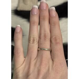 Carolyn Pollack Carlisle Sterling Silver Stamped Sun Rays Stacker Band Ring 7.5